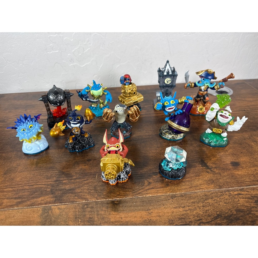 Skylanders Figure Lot Trap Team Swap Force Wash Buckler Pop Fizz Tower of Time